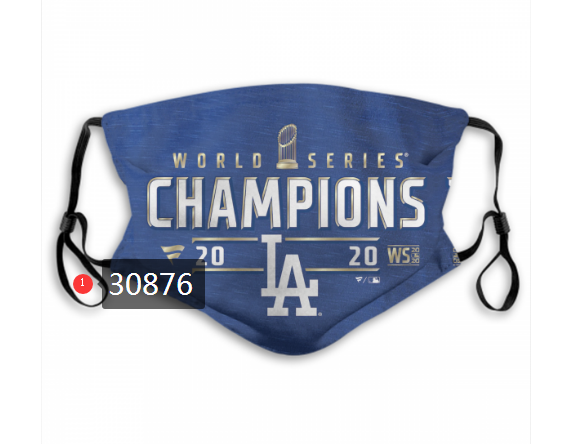 2020 Los Angeles Dodgers Dust mask with filter 119->mlb dust mask->Sports Accessory